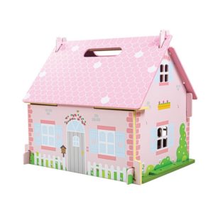 Детска дървена къща за кукли Bigjigs JT123 1