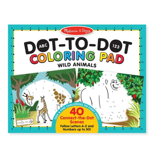 Детска книжка за оцветяване свържи точките Melissa & Doug 19104 1