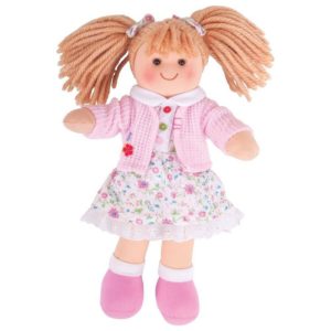 Детска кукла от плат Попи Bigjigs - 28 см BJD005 1