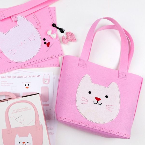 Детски творчески комплект направи си сам розова чантичка котето Куки Rex London 27954 1