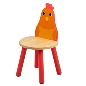 Детско дървено столче кокошчица Bigjigs T0624 1