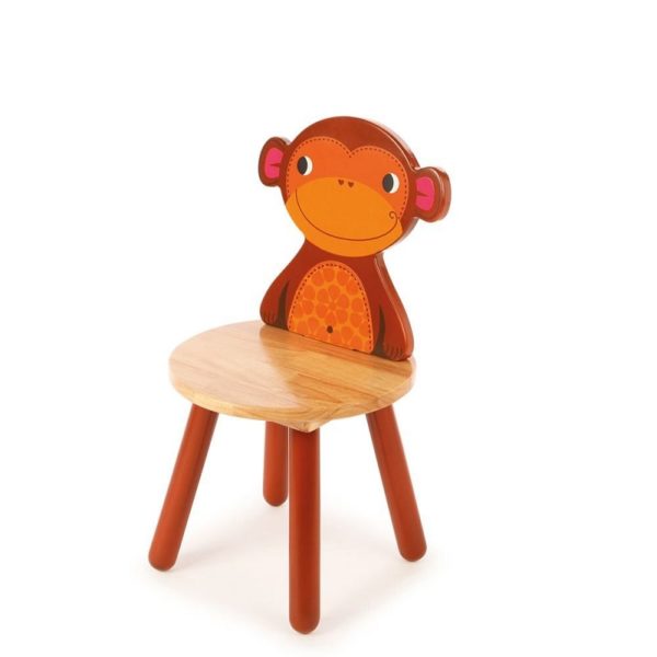 Детско дървено столче маймунка Bigjigs T0204 1