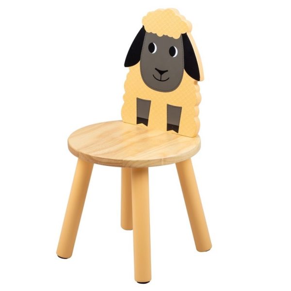 Детско дървено столче овчица Bigjigs T0623 1