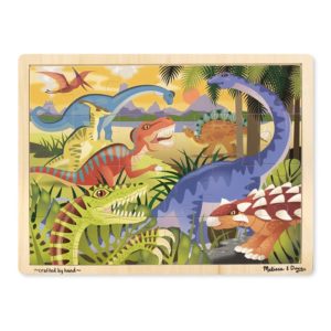 Дървен пъзел с динозаври в рамка Melissa & Doug 19066 1