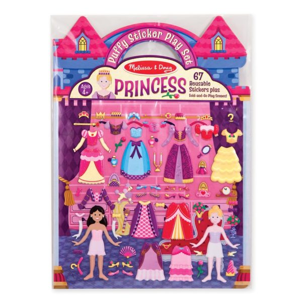 Книжка със стикери за многократна употреба принцеси Melissa & Doug 19100 1