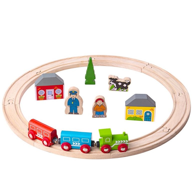 Моето първо дървено влакче с релси Bigjigs Rail BJT010 1