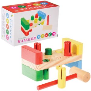 Детска дървена игра с чукче Многоцветна Rex London 26135 (1)
