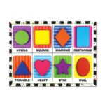Детски дървен пъзел Цветни фигури Melissa & Doug 13730 (1)