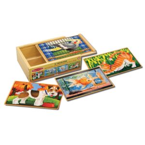Детски дървени пъзели в кутия Домашни любимци Melissa & Doug 13790 (1)