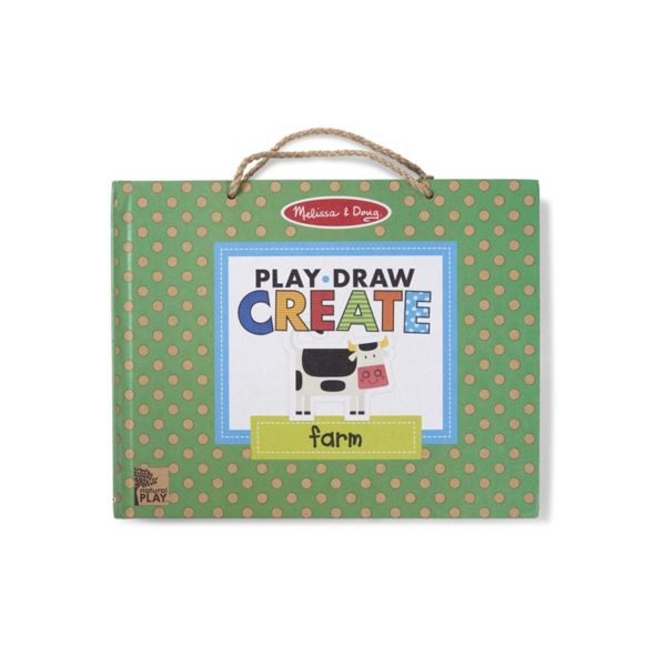 Детски комплект с магнити за многократно рисуване Играй, рисувай и създавай Забавление във фермата Melissa & Doug 41325 (1)