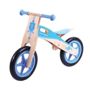 Детско дървено колело за баланс Синьо BigJigs BJ774 1
