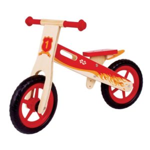 Детско дървено колело за баланс Червено BigJigs BJ776 (1)