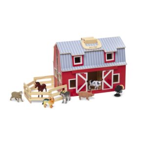 Дървена играчка Сгъваем хамбар с животни Melissa & Doug 13700 (1)