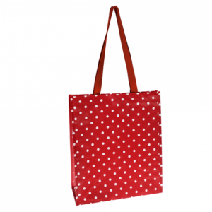 Торба за пазаруване Ретро червена на точки Rex London 20718 (2)