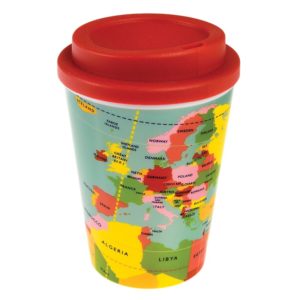 Детска пластмасова чаша с капак Карта на света Rex London 28177 (1)