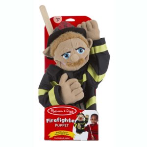Кукла за ръка за куклен театър Пожарникар Melissa & Doug 40352 (1)