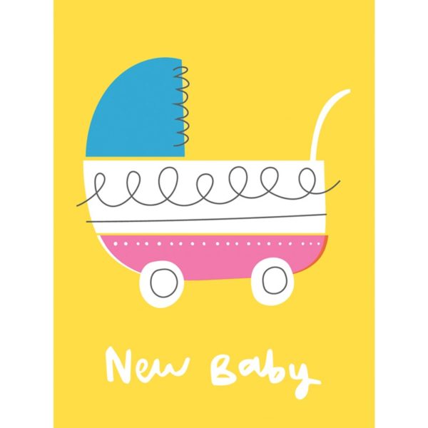 Поздравителна картичка Винтидж бебешка количка Rex London 27652 (1)