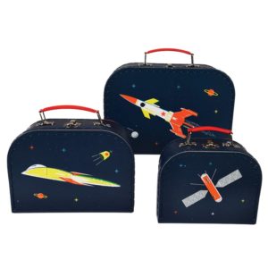 Три детски куфарчета за съхранение Космос Rex London 28498 (1)