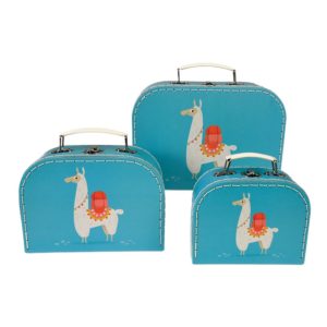 Три детски куфарчета за съхранение Ламата Доли Rex London 28496 (1)