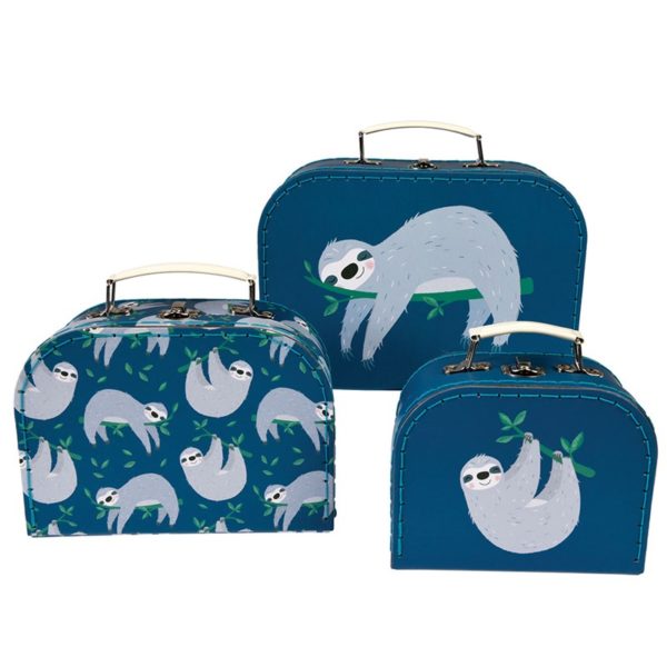 Три детски куфарчета за съхранение Ленивецът Сидни Rex London 28497 (1)