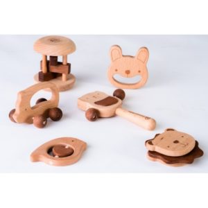 Бебешки дървени играчки комплект 6 части Acool Toy ACT04