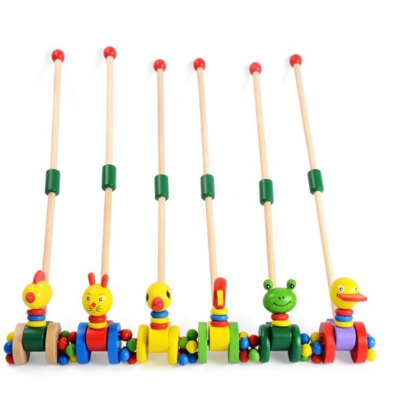 Дървена играчка за бутане с животинки Acool Toy 1 ACT121