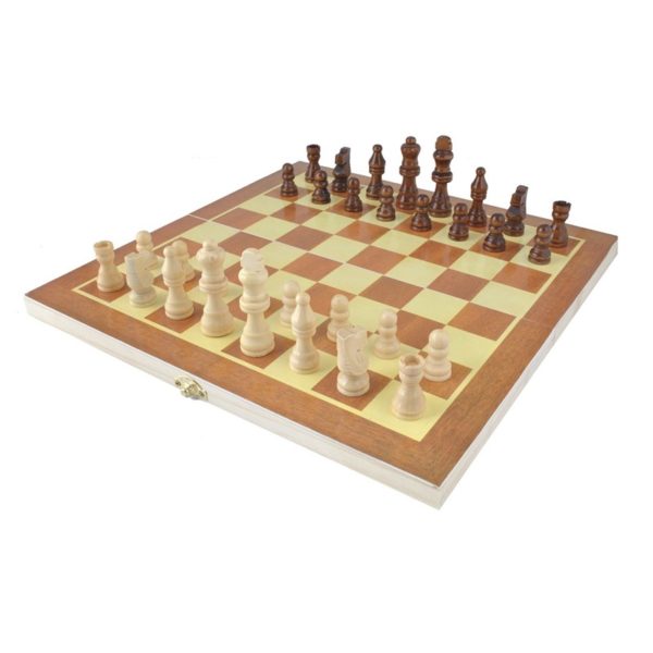 Дървен детски шах KRU4297 (1)