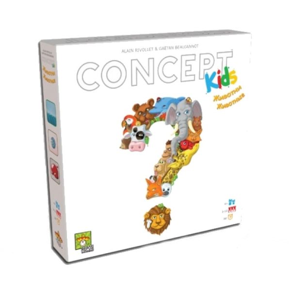 Concepts Kids - Животни - настолна детска игра с карти