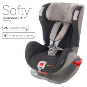 Бебешко столче за кола Avionaut Glider Softy с IsoFix F.01 - Черно Сиво