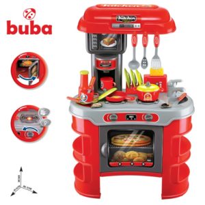 Голяма детска кухня Buba Kitchen Cook - Червена
