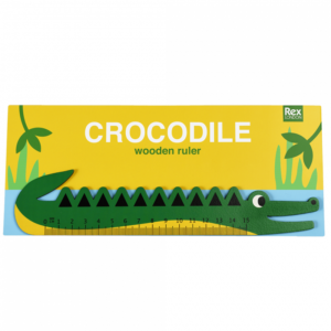 Дървена ученическа линийка - Крокодил Rex London MT29325