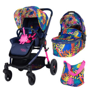 Бебешка количка с тропически мотиви и чанта 2в1 Cosatto