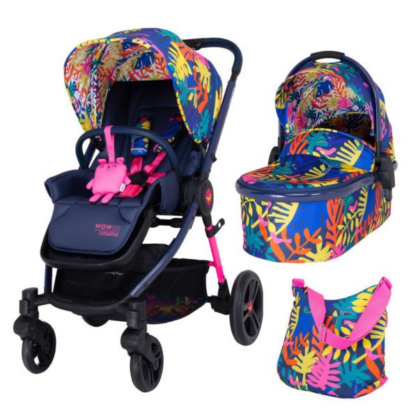 Бебешка количка с тропически мотиви и чанта 2в1 Cosatto