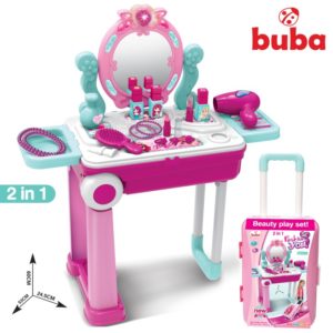 Детска игра под формата на тоалетка комплект Buba - Розова