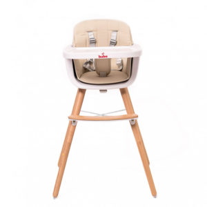 Компактно бебешко столче за хранене Buba Carino - Слонова кост