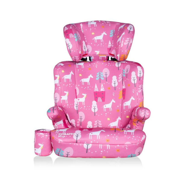 Детска седалка за кола - Розова с еднорози Cosatto