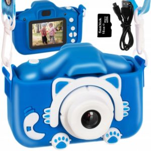 Детска цифрова играчка - Син фотоапарат