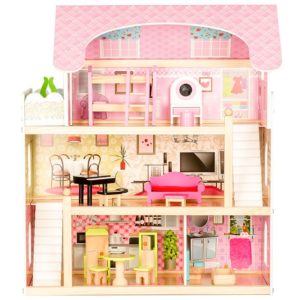 Дървена куклена къщичка - Резиденция Фея Ecotoys