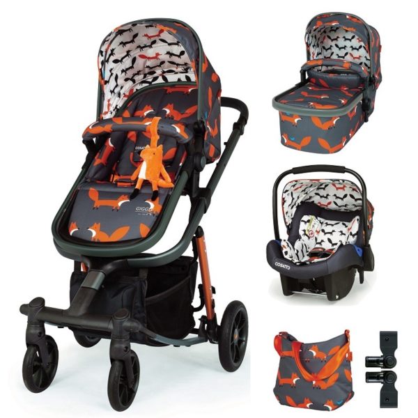 Комбинирана бебешка количка с лисица 3в1 Cosatto Giggle Quad 3