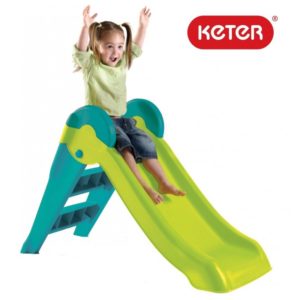 Детска пързалка в синьо-зелено Keter Boogie Slide