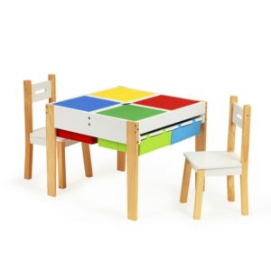 Детски комплект мебели - маса с два стола Ecotoys