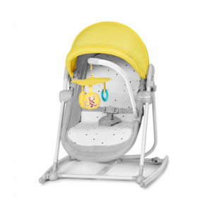 Детска люлка в жълт цвят KinderKraft Unimo UP 2022, 5в1