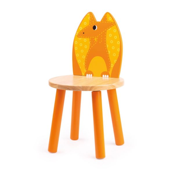 Детско дървено столче - Птеродактил в оранжево Bigjigs