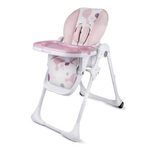 Розово детско столче за хранене KinderKraft Yummy