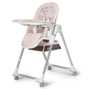 Столче-шезлонг за хранене в розово KinderKraft LASTREE