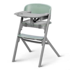Зелено столче за хранене KinderKraft LIVY + шезлонг CALMEE