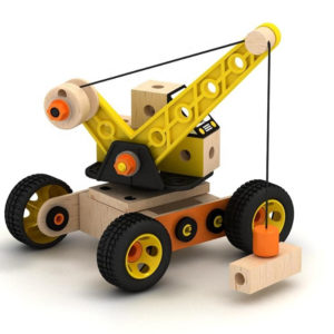 Дървен конструктор - кран Acool Toy