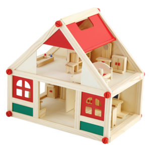 Дървена къща за кукли с обзавеждане Acool Toy