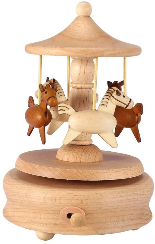 Дървена музикална кутия - карнавална люлка Acool Toy