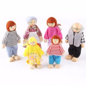 Семейство дървени кукли - 6бр. Acool Toy